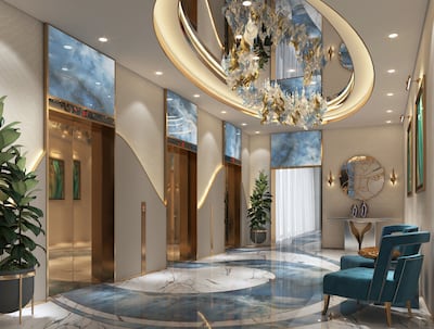 Chic Tower on Business Bay features studio, one and two-bedroom apartments. Photo: Damac