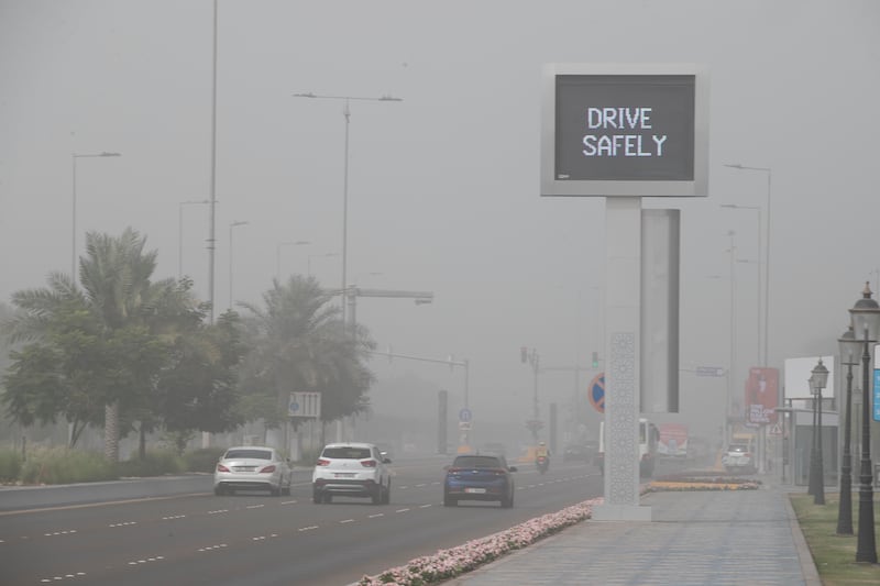 Dust storms can contribute to poor air quality. Antonie Robertson / The National