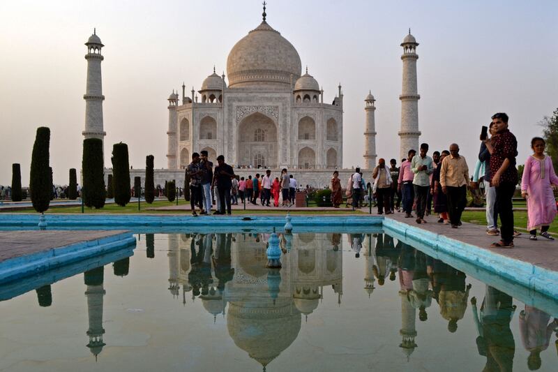 The Taj Mahal, known as the 'Monument of Love', is one of India's main tourist attractions. AFP