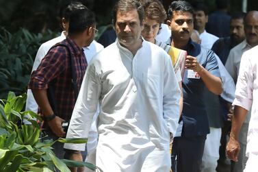 Rahul Gandhi stepped down after the Congress's poor performance in the Lokh Sabha elections. EPA