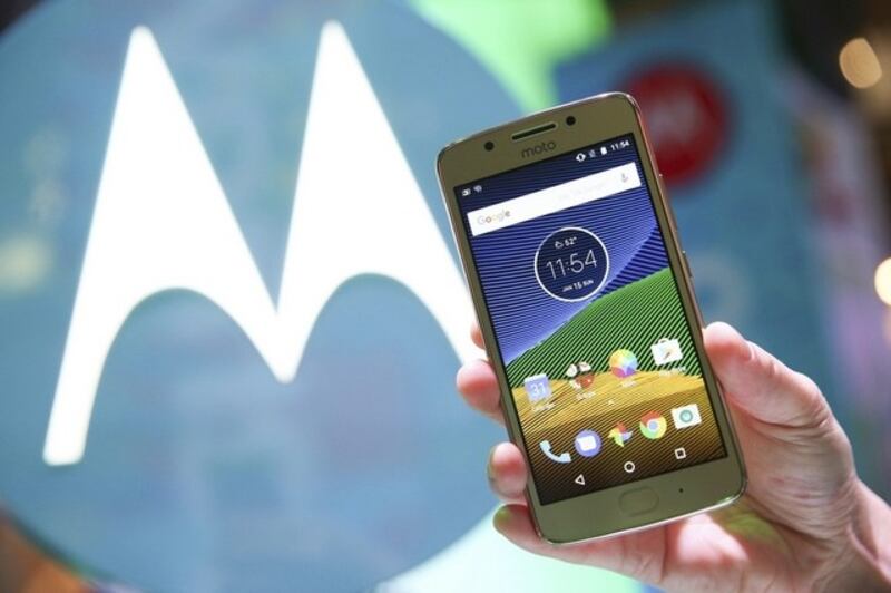 The Lenovo Moto G5 sells for Dh699. Paul Hanna / Reuters