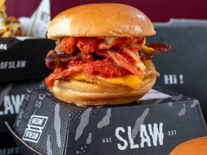 Emirati-owned burger brand Slaw opens in Abu Dhabi in May. Photo: Slaw