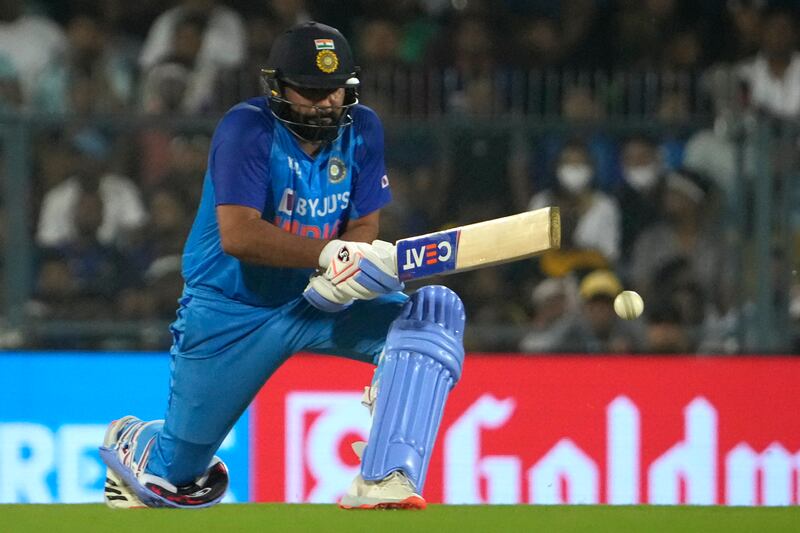 India captain Rohit Sharma on his way to 43. AP
