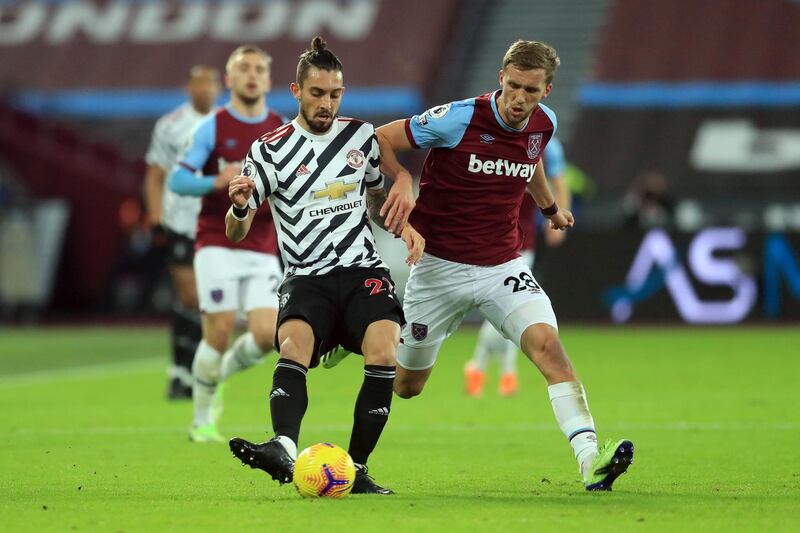 Alex Telles - 5: Poor awareness, outclassed by Bowen and his worse game so far in a United shirt. More involved as team surged forward. Getty