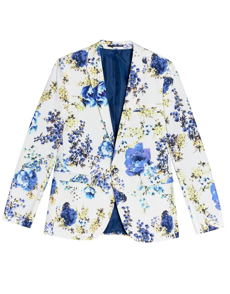 <p>Heading out for the evening? Shrug this&nbsp;blazer onto shoulders&nbsp;before you hit the town;&nbsp;Dh604, B&amp;SH</p>
