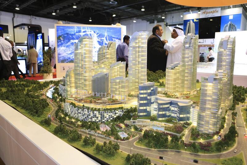Scaled models of the Damac Villas project. Sarah Dea / The National