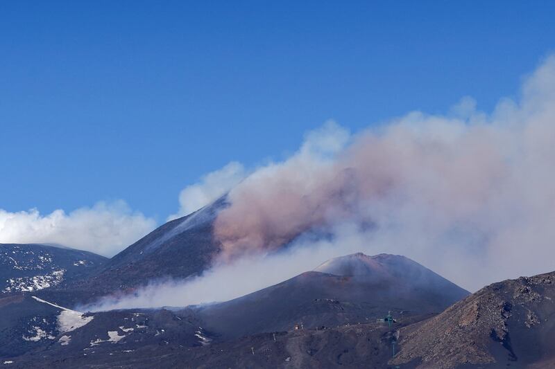 Mount Etna, Europe's highest and most active volcano, during an eruption in 2022. Reuters