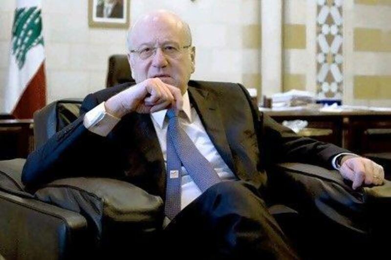 Najib Mikati, Lebanon's prime minister, disappointed many by failing to act as a unifying force for the country. Dalia Khamissy for The National