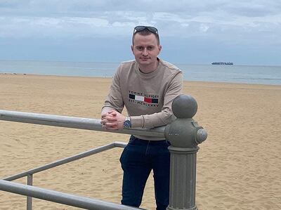 Jamie Vadasz, a technical services manager from Warwickshire, was forced to return to work on Tuesday without his laptop after British Airways lost his suitcase on a flight from Hanover to Heathrow. Photo: Jamie Vadasz