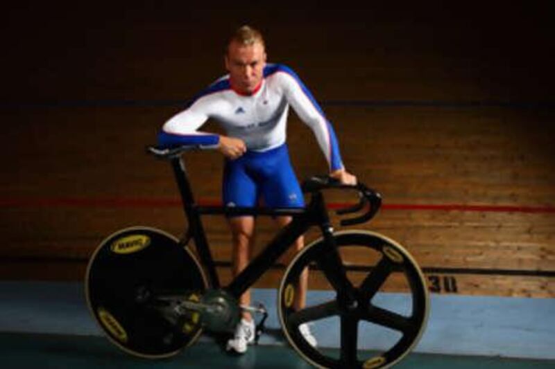 Britain's Chris Hoy is favourite for the gold medal in Beijing.