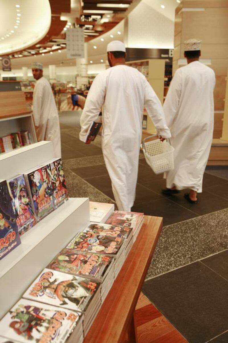 Kinokuniya bookstore has reopened in a new location in The Dubai Mall. Philip Cheung / The National