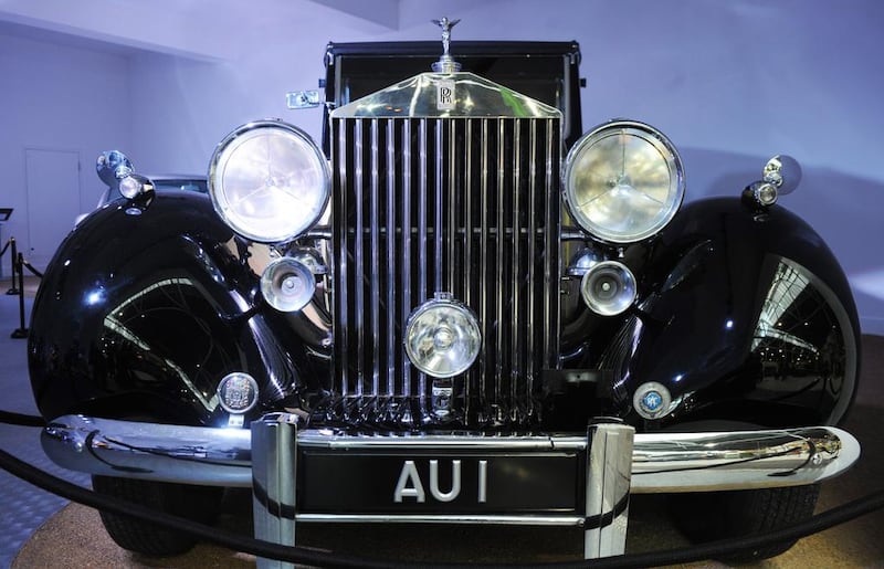 The New 'bond In Motion' Exhibition At The National Motor Museum. The Rolls Royce Phantom From The James Bond Film Goldfinger 1964.  REX Shutterstock