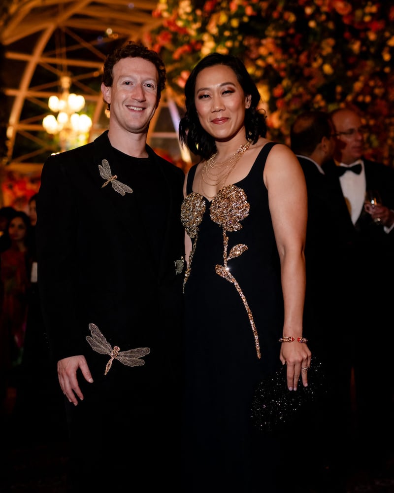 Meta chief Mark Zuckerberg with wife Priscilla Chan