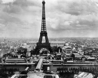The Eiffel Tower was built for the 1889 Paris World’s Fair. Hulton Archive / Getty Images