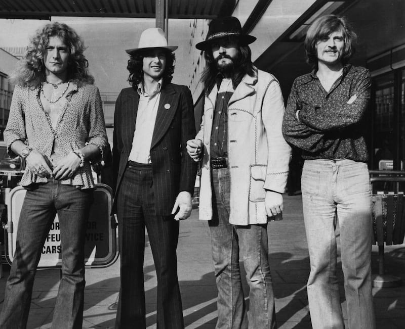 Led Zeppelin members Robert Plant and Jimmy Page made their 1998 album 'Walking into Clarksdale' at Abbey Road. Guitarist Page (second from left) also worked as a session musician on the James Bond theme 'Goldfinger' at the studios. Getty Images