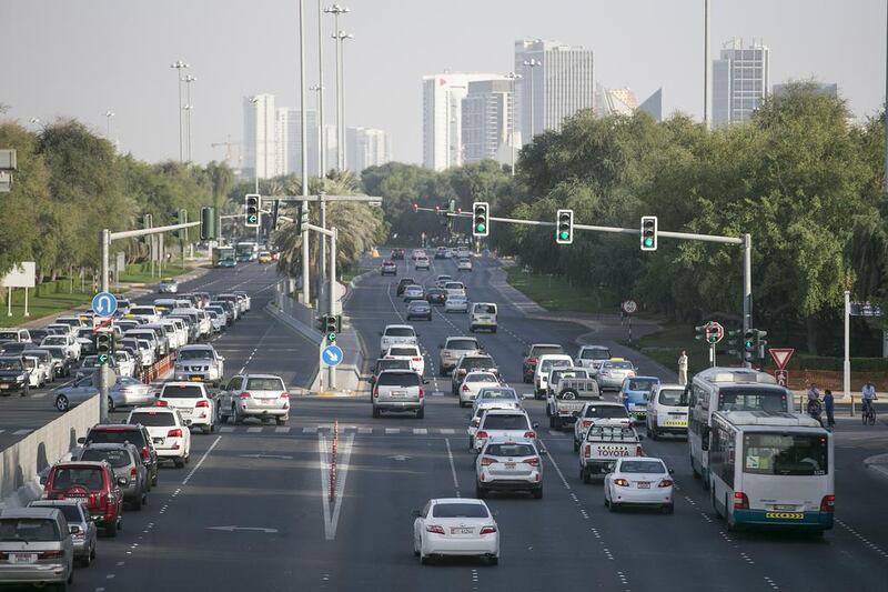 Abu Dhabi will continue the roll-out of traffic management systems and publicise its road safety measures. Mona Al Marzooqi / The National