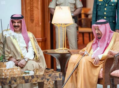 Saudi King Salman arrived in Bahrain on Wednesday on a visit at the invitation of Bahraini King Hamad. SPA