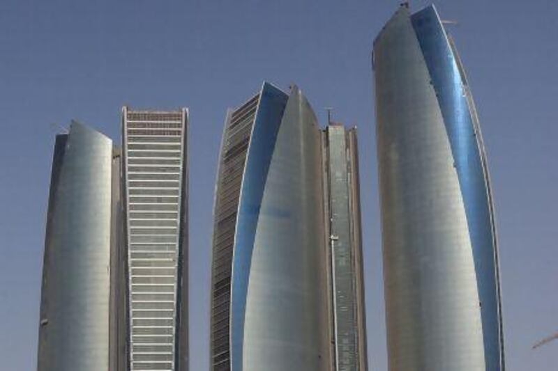 The Etihad Towers in Abu Dhabi ranked third in a prestigious award for the world's top skyscrapers. Ravindranath K / The National