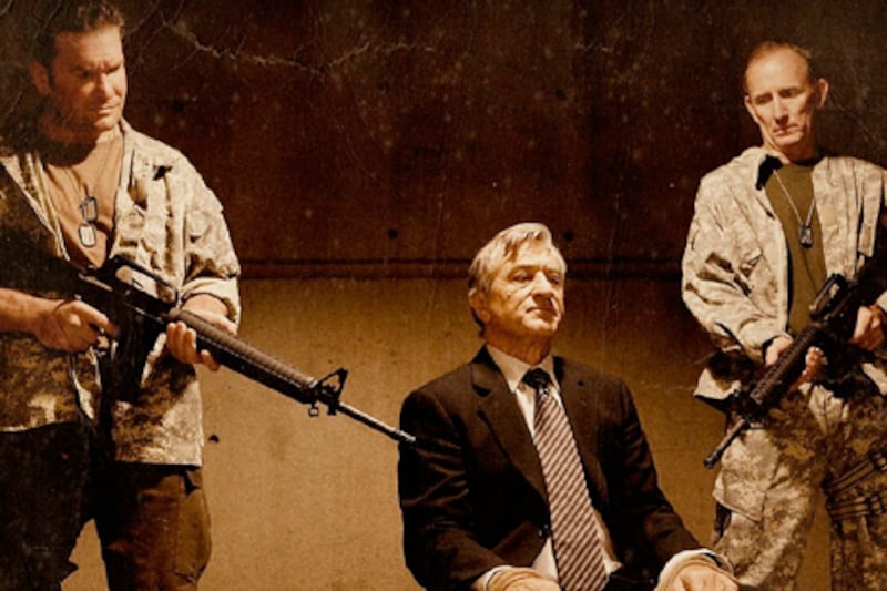 Robert De Niro star as Senator McLaughlin in the scene of Machete