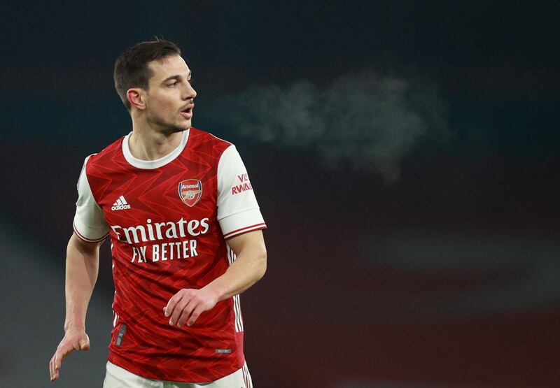 Cedric Soares - 7: Stupid booking for needless foul on Almiron but Portuguese full-back was generally solid for the Gunners defensively and pushing forward. Reuters