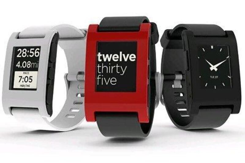 The Pebble e-Paper Watch.