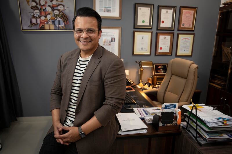 Dr Arif Khan, founder of Neuropedia, says his most cherished purchase is a Rolex he bought for his father in 2006 for Dh30,000. Antonie Robertson / The National