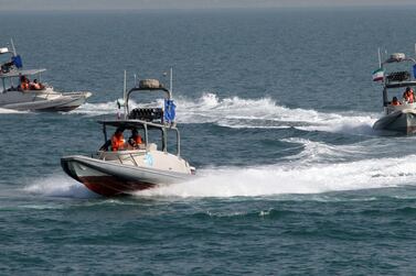 Fast boats from Iran's Islamic Revolutionary Guard Corps and US warships had an encounter in the Arabian Gulf. AFP