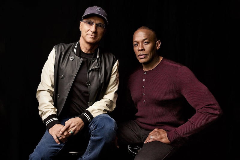 Dr. Dre (right) and Jimmy Iovine (left)
