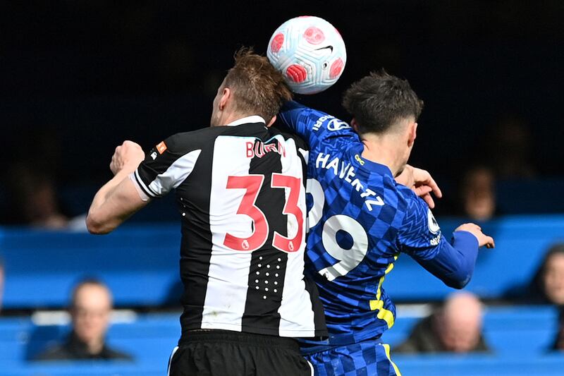 Dan Burn - 8: Made feelings to Havertz clear after taking elbow in face from Chelsea attacker in first half. Had been immense once again at the back for Newcastle but left devastated after being caught out by Jorginho pass for Havertz’ winner. AFP