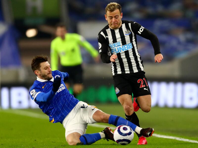 Ryan Fraser - 3: Awful in first half, no attacking threat and poor distribution from the Scotsman. Handed golden opportunity by Almiron just after break but his curling finish struck outside of post. Brighton made it 2-0 minutes later. Saw another shot saved by Sanchez that was going wide anyway. AP
