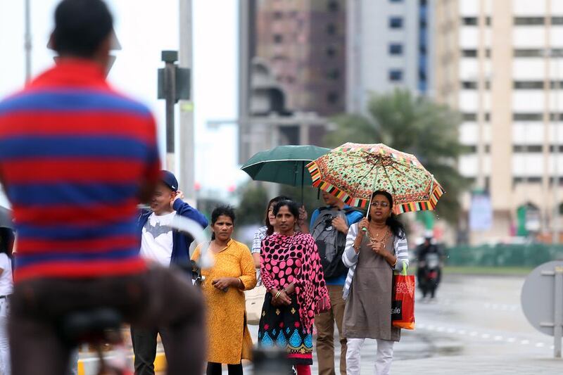 It might be umbrella weather in the UAE this weekend. Delores Johnson / The National