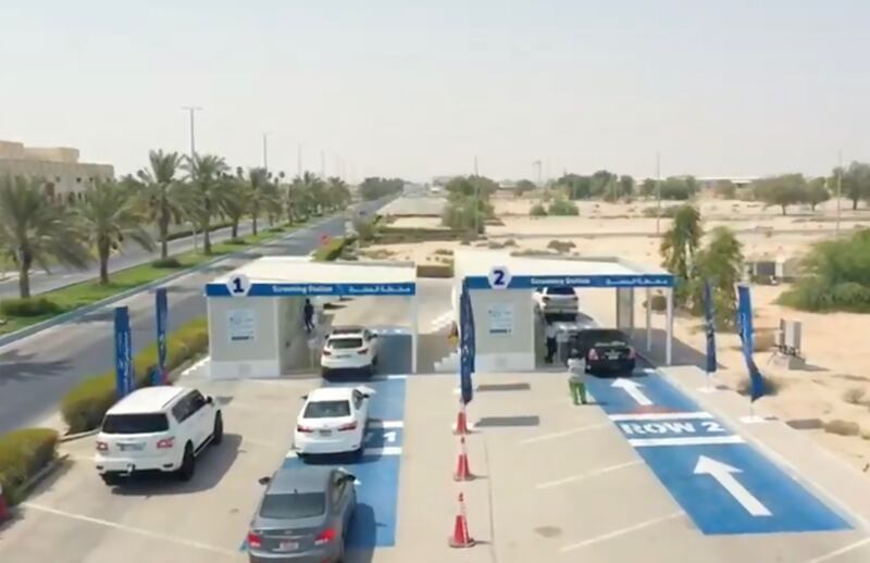 Seha operated Covid-19 drive-through testing centres in Al Dhafra.