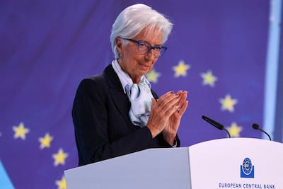 European Central Bank president Christine Lagarde is expected to speak on her vision for the near-term economic outlook and monetary policy during the Spring Meetings in Washington. Reuters