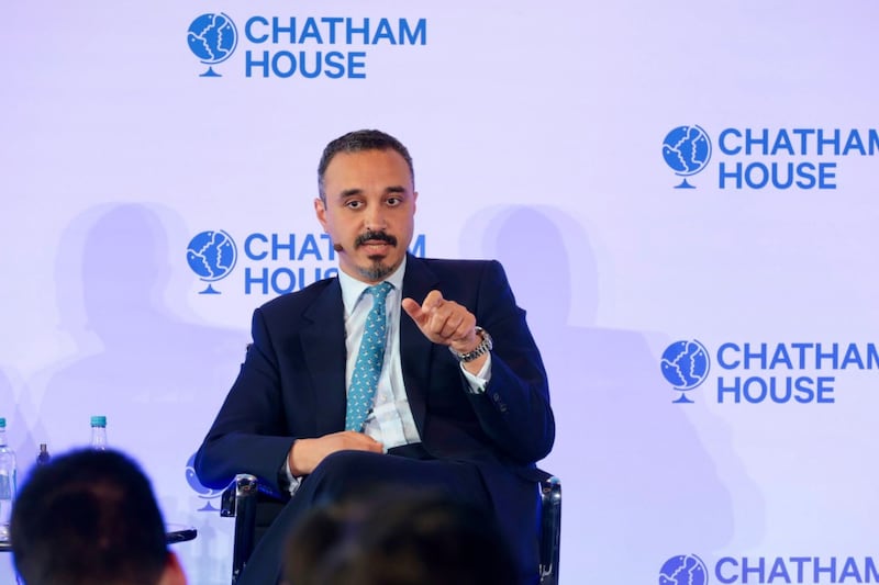 Prince Khaled bin Bandar Al Saud speaking at Chatham House