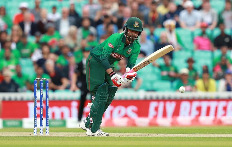 LONDON, ENGLAND - JUNE 05:  Tamim Iqbal Khan of Bangladesh plays the ball during the Group Stage match of the ICC Cricket World Cup 2019 between Bangladesh and New Zealand at The Oval on June 05, 2019 in London, England. (Photo by David Rogers/Getty Images)