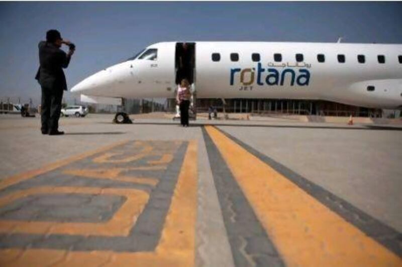 Rotana Jet begin flying to Fujairah on September 19 after launching its first domestic schedule to Bani Yas and Delma islands in June. Silvia Razgova / The National
