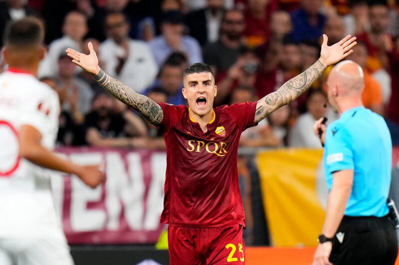 Gianluca Mancini - 5. Showed great vision to pick out Dybala for the opener. Unlucky to deflect Navas’s cross past Rui Patricio while trying to stop the cross from reaching Ocampos. Missed his penalty to give Roma the advantage.  AP 