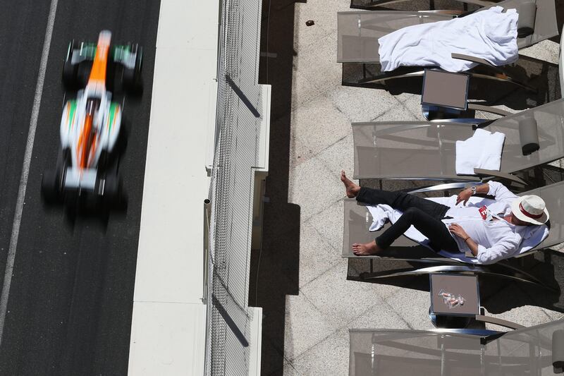 MONTE-CARLO, MONACO - MAY 26:  Paul di Resta of Great Britain and Force India drives during the Monaco Formula One Grand Prix at the Circuit de Monaco on May 26, 2013 in Monte-Carlo, Monaco.  (Photo by Mark Thompson/Getty Images) *** Local Caption ***  169520848.jpg
