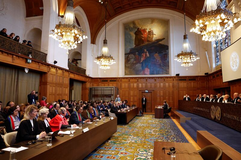 Judges at the International Court of Justice. Reuters