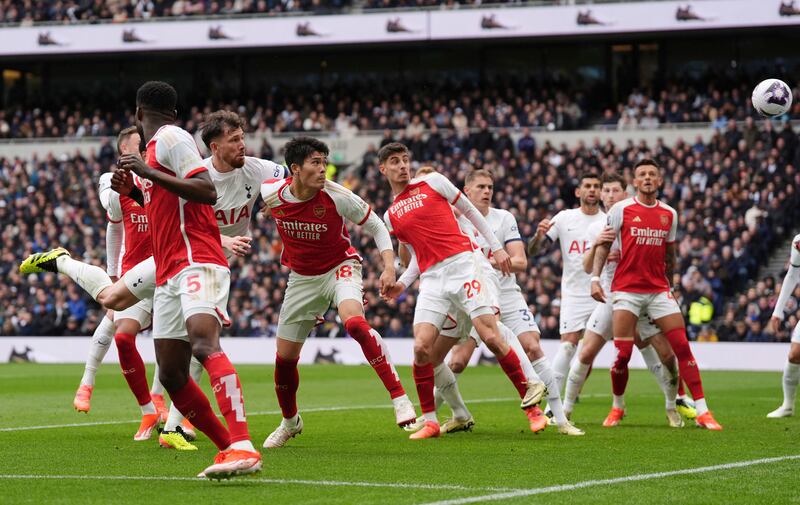 Glancing header from Danish midfielder into own net at near post gifted Arsenal early lead. Has started nine matches this season, Spurs have won one of them. AP