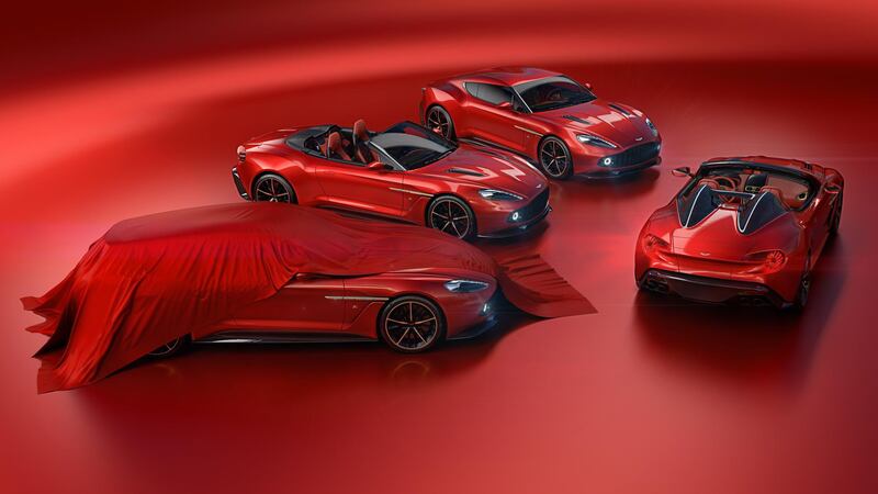 The Aston Martin Vanquish Zagato family: The UK sportscar maker may be about to launch an IPO. Courtesy Aston Martin