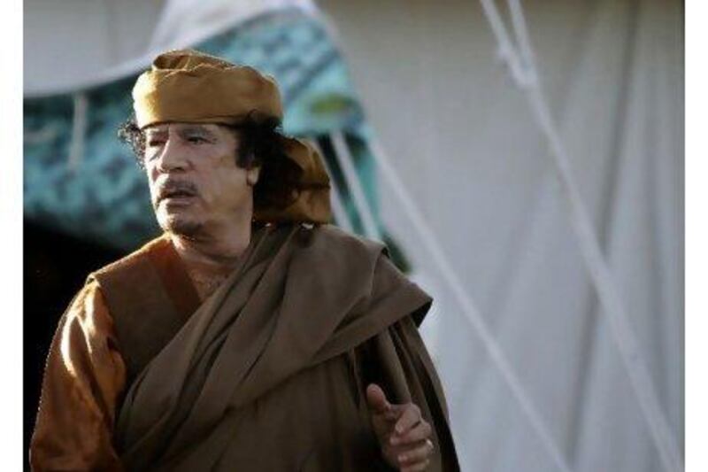 Libyan leader Muammar Qaddafi is being investigated by the ICC for alleged war crimes. Joseph Eid / AFP Photo