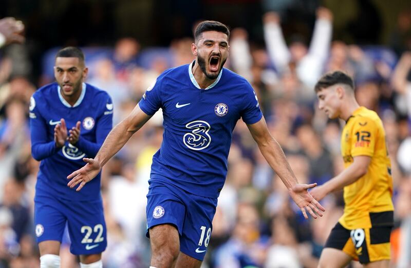 Chelsea 3 (Havertz 45+3', Pulisic 54', Broja 89') Wolves 0: Armando Broja scored his first goal for Chelsea as they coasted to victory over managerless Wolves, who had former Blues striker Diego Costa in their starting XI. "The week we've just had has been fantastic," said Chelsea manager Graham Potter. "The attitude of players has been really good. Their effort to what we've been trying to do is fantastic." PA