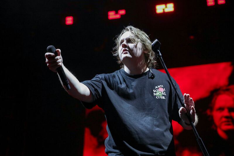 Lewis Capaldi performs at Etihad Park on the third night of the Yasalam After-Race Concert series on the sidelines of the Abu Dhabi Grand Prix. All photos: Khushnum Bhandari / The National