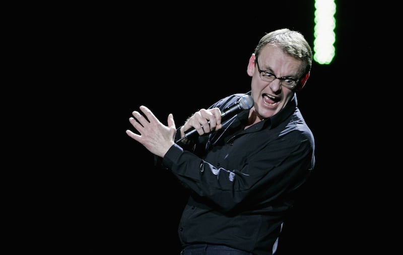 Comedian Sean Lock performs on stage on the first night of a series of concerts and events in aid of Teenage Cancer Trust organised by charity Patron Roger Daltrey, at the Royal Albert Hall on March 27, 2006 in London, England.