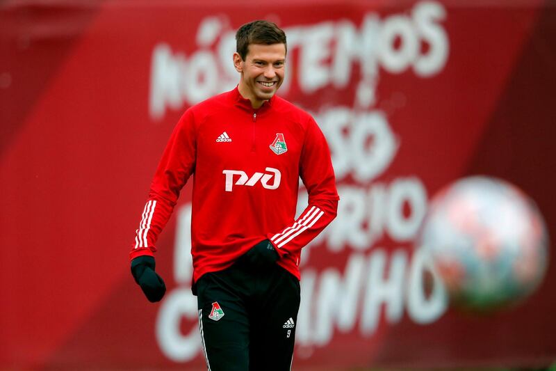 Lokomotiv Moscow's Russian forward Fedor Smolov. AFP