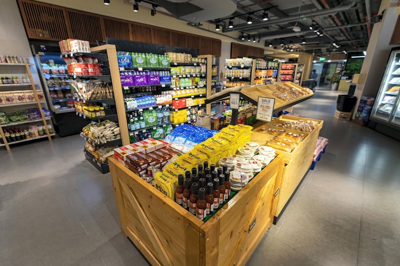 Dubai, United Arab Emirates - March 26, 2019: 1004 Gourmet is a specialty Asian supermarket, with a café and Korean cosmetics store. Tuesday the 26th of March 2019 in The Greens, Dubai. Chris Whiteoak / The National