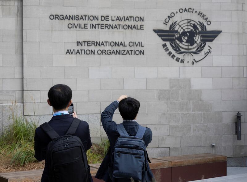 The International Civil Aviation Organisation headquarters in Montreal, Quebec. The aviation body said the long-term aspirational goals agreed upon will hinge on the combined effects of a number of emission reduction measures. Reuters
