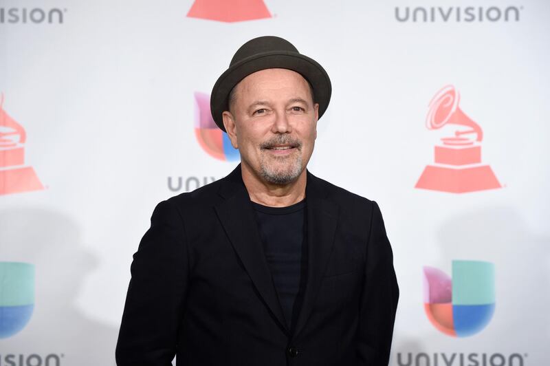 LAS VEGAS, NV - NOVEMBER 16: Ruben Blades poses in the press room during The 18th Annual Latin Grammy Awards at MGM Grand Garden Arena on November 16, 2017 in Las Vegas, Nevada.   David Becker/Getty Images /AFP
