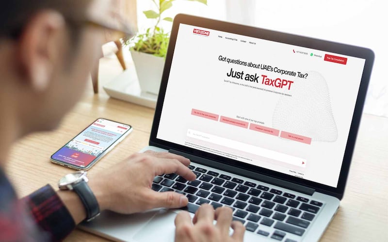 TaxGPT, the world’s first AI-powered corporate tax assistant, is helping UAE-based businesses. Photo: Virtuzone